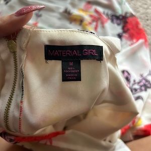 Material Girl Floral Print Romper Dress